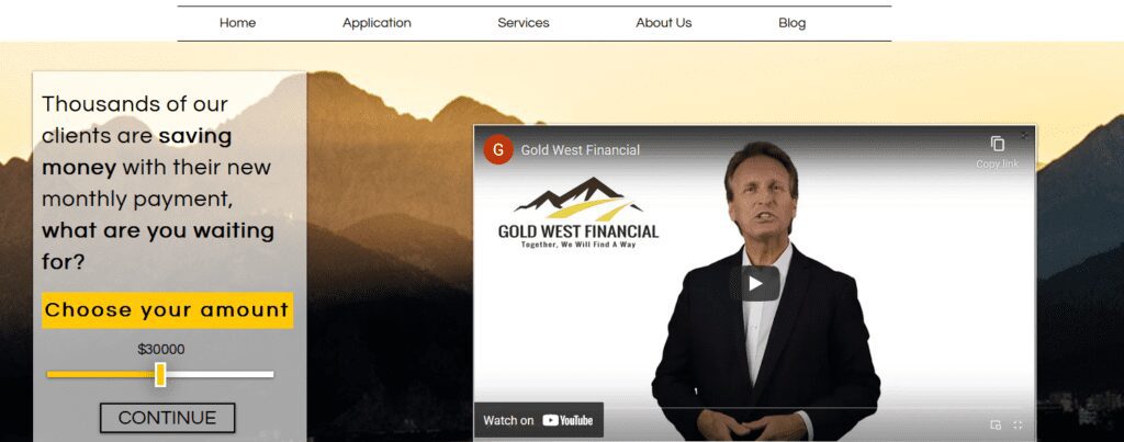 goldwestfinancial web