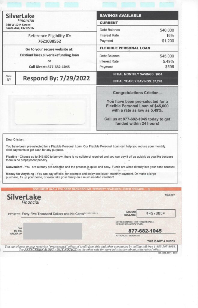 SilverlakeFinancialLlc 07 22 Flexible Choose up to 45000 Page 2